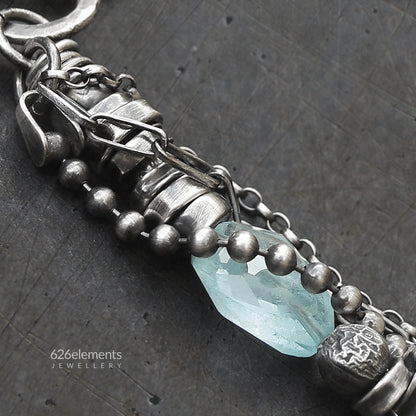 Aquamarine Sterling Silver Bracelet