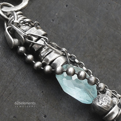 Aquamarine Sterling Silver Bracelet
