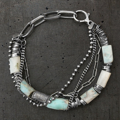 Larimar Sterling Silver Bracelet