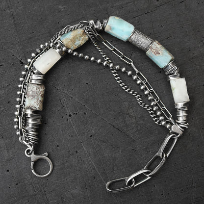 Larimar Sterling Silver Bracelet