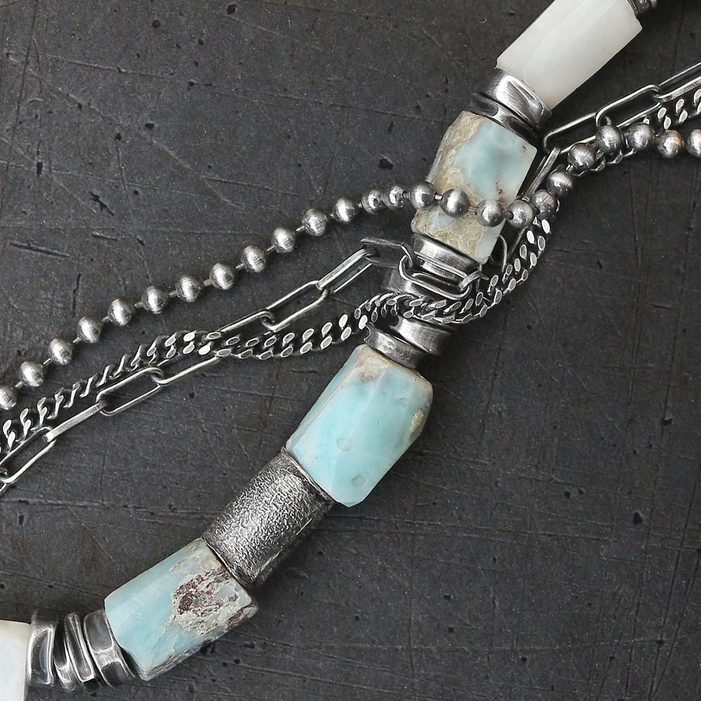 Larimar Sterling Silver Bracelet