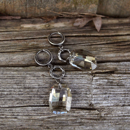 Swarovski Crystal and Fine & Sterling Silver Earrings