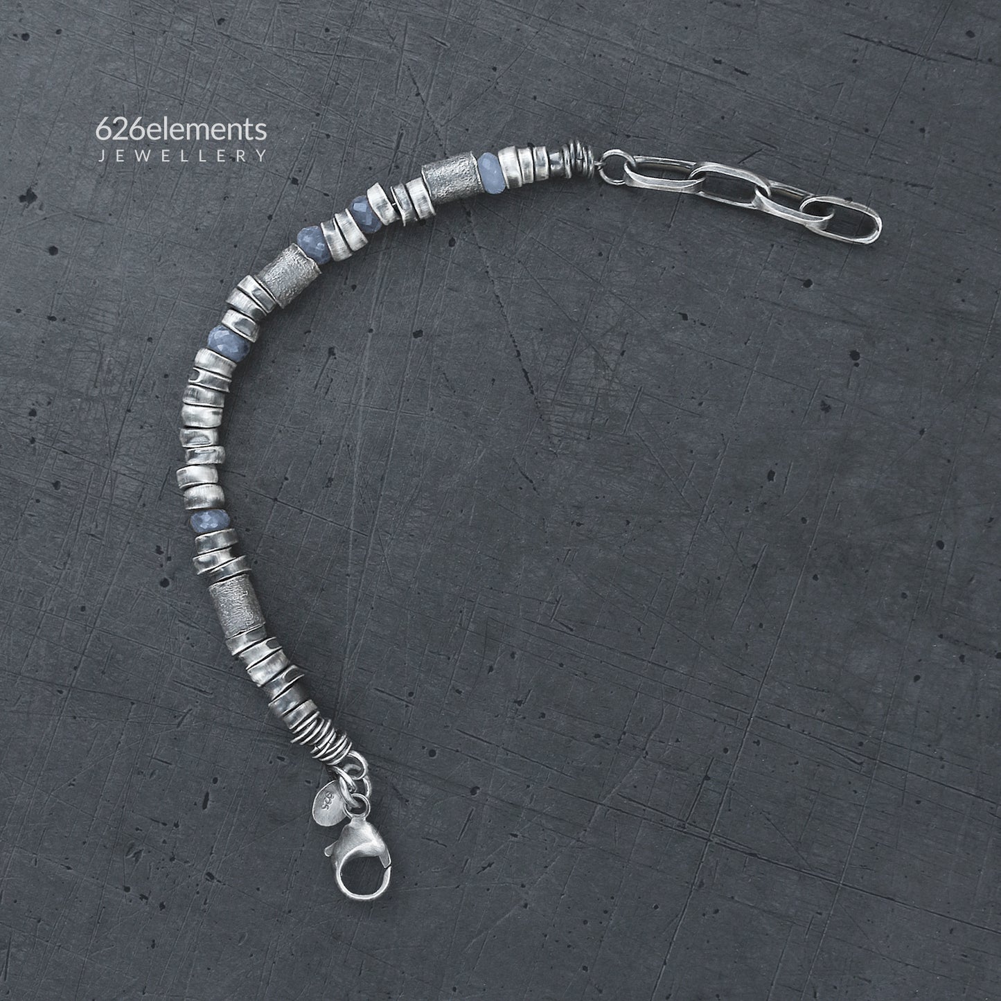 Blue Sapphire 925 Silver Bracelet