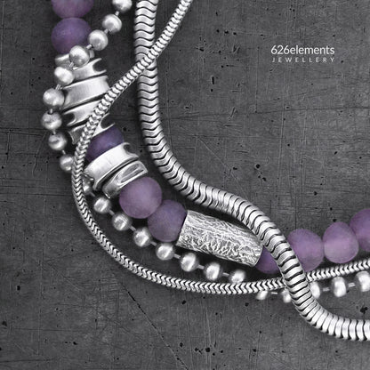 Amethyst Sterling Silver Bracelet