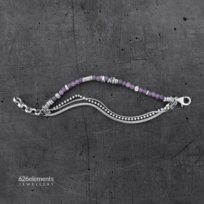 Amethyst Sterling Silver Bracelet