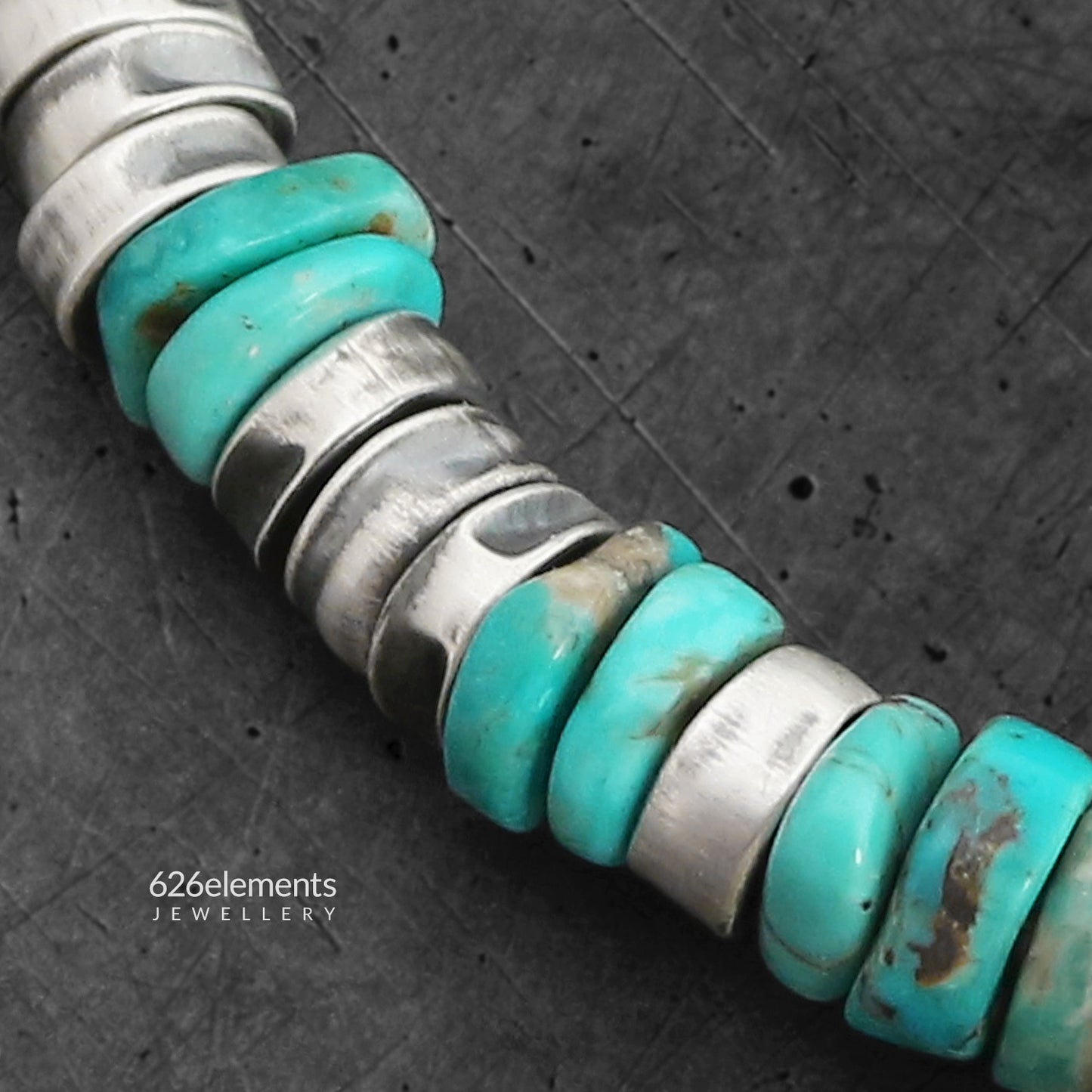 Turquoise Oxidised Silver Bracelet