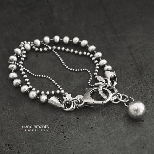 Women's Sterling Silver Ball Chain Bracelet